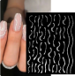 Preview: Autocollant Nail Art autocollant Argent